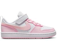 Nike Court Borough Low Recraft Shoes Childrens. Blanc/Rose 2 (34) Female