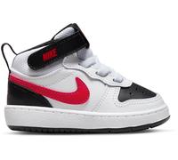 Nike Court Borough Mid 2 Baby/Toddler Shoe Blanc/Noir/Rouge C7 (24) Male