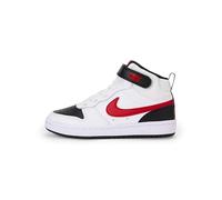 NIKE Baskets Court Borough Mid 2 GS Blanc/Rouge/Noir Mixte 39