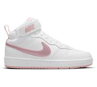 Nike Court Borough Mid 2 Big Kids' Shoes Blanc/Rose 5 (38) Female
