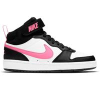 Nike Court Borough Mid 2 Big Kids' Shoes Blanc/Rose 5.5 (38.5) Female