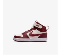 Nike Chaussures Unisexes Court Borough Mid 2 Enfant – Soft Pearl/Dark Team Red – Taille 30 EU