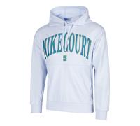 Nike Court Dri-Fit Fleece Heritage Sweat À Capuche Hommes-Gris Clair,Bleu Petrol