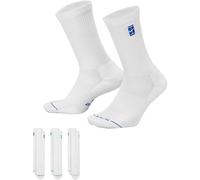 Nike Court Elevated Lot de 3 Chaussettes mi-mollet Blanc/Bleu XL