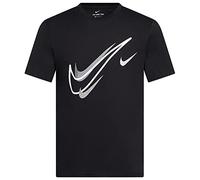 Nike Court Homme T Shirt Mens Swoosh Logo Tee Short Sleeve Classic T Shirt Black DQ3944 010 New (Small)
