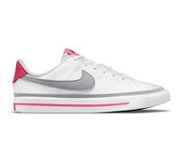 Nike Court Legacy Baskets, Blanc White Lt Smoke Grey Pink Prime Kumquat, 35.5 EU
