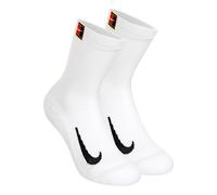 Chaussettes de tennis mi-mollet rembourrées NikeCourt Multiplier (2 paires) Blanc/Blanc 34-38