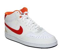 Nike Court Vision Mid NN, Baskets Homme, Blanc et Rouge., 46 EU Larga