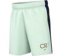 Nike Cr7 Academy23 Dri-Fit HF4346-394 Short de Football pour Enfants Plus âgés, Vert Barely, Bleu Void/doré métallisé, Taille S