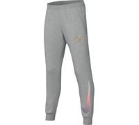 Nike Cr7 Club HF4349-077 Pantalon de Football en Polaire pour Enfants Plus âgés, Gris fumé/Or métallisé, Taille S