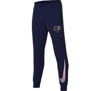 Nike Cr7 Club HF4349-492 Pantalon de Football en Polaire pour Enfants Plus âgés, Bleu Void/doré métallisé, Taille S