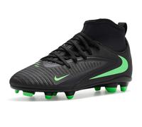 Nike Crampons de football multi-terrains Nike Jr. Phantom 6 High Club pour garçons, Noir/vert illusion/noir, 4 Big Kid