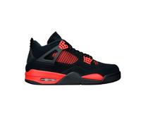 Nike CT8527 016 Jordan 4 Retro Red Thunder Baskets Noir et rouge/Multicolore, Noir/blanc/rouge., 45 EU