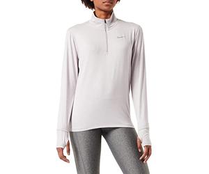 NIKE CU3220 W NK DF Element Top HZ Sweatshirt Women's Silver Lilac/Venice/HTR/Reflective Silv M