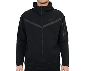 NIKE CU4489-016 M NSW TCH FLC Hoodie FZ WR Sweatshirt Men's Black/DK Gray Heather/White 3XL-T