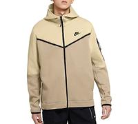 NIKE CU4489-234 Sportswear Tech Fleece Men's Full-Zip Hoodie Sweatshirt Homme Beige Taille XS