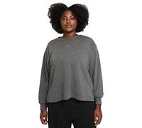 Nike CZ9182 W NY Core FRNCH TRRY FLC Top Sweatshirt Women's Black/HTR/DK Smoke Grey S