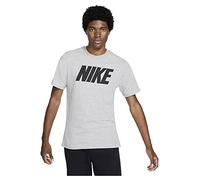 Nike DC5092 M NSW Tee Icon Block T-Shirt Mens DK Grey Heather/Black 2XL