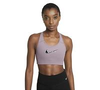 Nike DC5551-531 W NK Swoosh Pack GRX Bra Sports Bra Womens Purple Smoke/Purple Smoke/(Black) XS