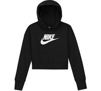 Nike DC7210 G NSW Club FT Crop Hoodie HBR Sweatshirt Girls Black/White S