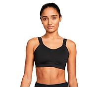 NIKE DD0430-010 W NK DF Alpha Bra Sports Bra Femme Noir/Noir/Noir FUMÉE Gris/Noir FUMÉE Taille SA-C