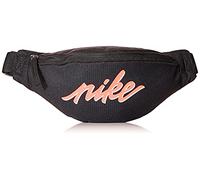 Nike DD1656-010 NK HERITAGE HIP PACK-SMALL FEM Sports pouch womens black/black/(bright mango) MISC