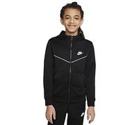Nike DD4006 B NSW Repeat PK FZ Hoodie Sweatshirt Boys Black/White S
