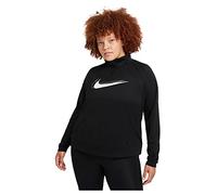NIKE DD4902 W NK DF SWSH Run HZ MDLYR Sweatshirt Women's Black/White L