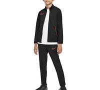 Nike DF Acd21 Track Suit K Pantalons Mixte Enfant, Black/Bright Crimson/Bright CR, S