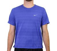 Nike DF Miler T-Shirt Homme Astronomy Blue/Reflective Silv FR: S (Taille Fabricant: S)