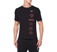 Nike DF Miler Top WR Gx T-Shirt Homme Black/Claystone Red/Reflective FR: S (Taille Fabricant: S)