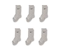 NIKE Chaussettes gris chiné / noir, Taille 19-32
