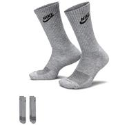 NIKE DH3778-073 U NK EVERYDAY PLUS CUSH CREW Socks Unisex Adult PARTICLE GREY/BLACK Taille XL