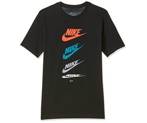 Nike DH6527-010 B NSW Tee Futura Repeat T-Shirt Boys Black XL