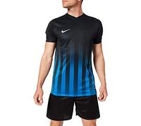 NIKE Division Rayé II T-Shirt Homme, Negro/Azul/Blanco (Noir/Bleu/Blanc Royal), XL