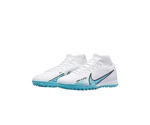 NIKE DJ5629-146 Zoom Mercurial Superfly 9 Academy TF Sneaker Male Explosion Blanche/Baltique de Rose Bleu EU 47