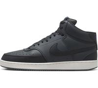 NIKE Homme Court Vision Mid NN Sneaker, Gris fumé foncé/Noir cassé/Bleu Racer/Noir, 44 EU
