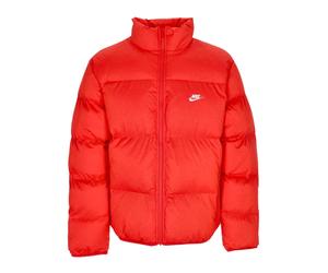 Nike - Doudoune Rouge/Blanche avec Col Montant - Homme - Vestes - Rouge - Taille: L