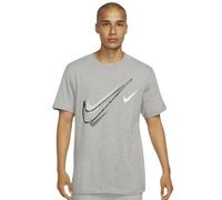 NIKE DQ3944 100 T-shirt classique à manches courtes avec logo Swoosh pour homme Blanc, gris, M