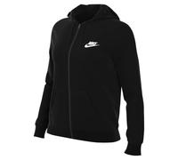 NIKE DQ5471-010 W NSW Club FLC FZ Hoodie STD Sweatshirt Femme Noir Blanc Taille S-S