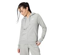 NIKE DQ5471-063 W NSW Club FLC FZ Hoodie STD Sweatshirt Femme DK Grey Heather/White Taille S