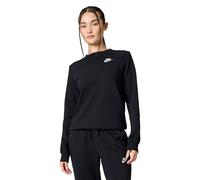 NIKE DQ5473-010 W NSW Club FLC Crew STD Sweatshirt Femme Noir Blanc Taille L