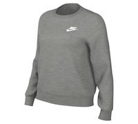 NIKE DQ5473-063 W NSW Club FLC Crew STD Sweatshirt Femme DK Grey Heather/White Taille 2XL-T