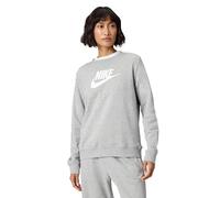 NIKE DQ5832-063 W NSW Club FLC GX STD Crew Sweatshirt Femme DK Grey Heather/White Taille M