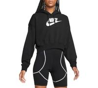 NIKE DQ5850-010 W NSW Club FLC GX Crop HDY Sweatshirt Femme Noir Blanc Taille 2XL