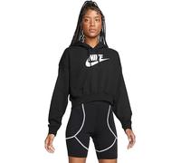 NIKE DQ5850-010 W NSW Club FLC GX Crop HDY Sweatshirt Femme Noir Blanc Taille 2XL-T