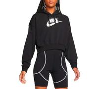 Nike DQ5850-010 W NSW Club FLC GX Crop HDY Sweatshirt Femme Noir Blanc Taille L