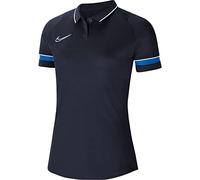 Nike Dri-FIT Academy Polo, Ossidiana/Bianco/Royal Blu/Bianco, X-Small Femme