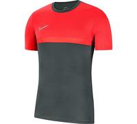Nike DRI-FIT Academy SS Tee pour enfants, Anthracite/Bright Crimson/Blanc, L