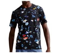 Nike - Dri-Fit ADV Aeroswift AOP S/S - T-shirt de running - XL - black / laser orange